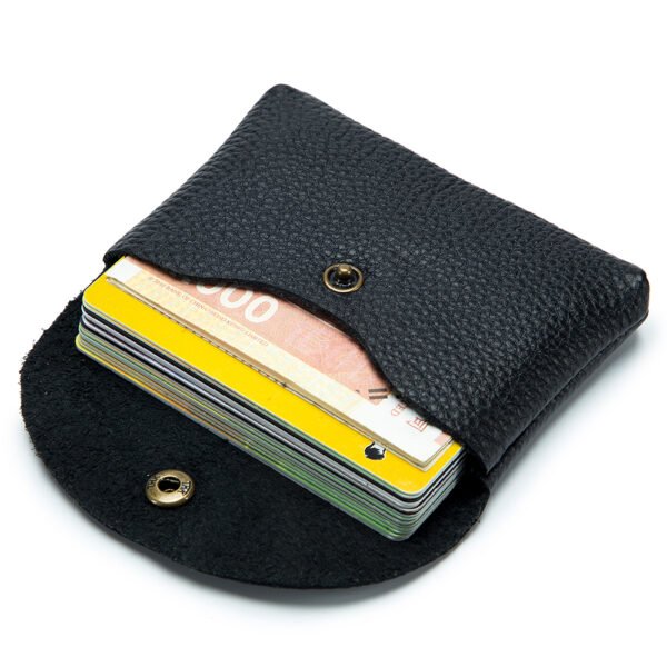 Black Real Leather Coin Purse - Image 3