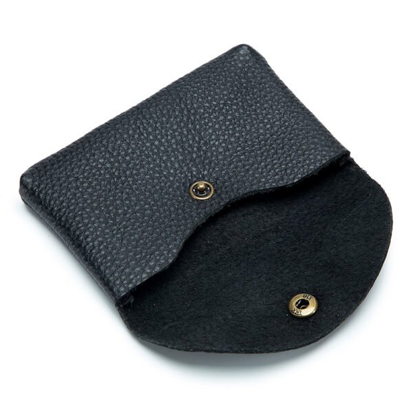 Black Real Leather Coin Purse - Image 4