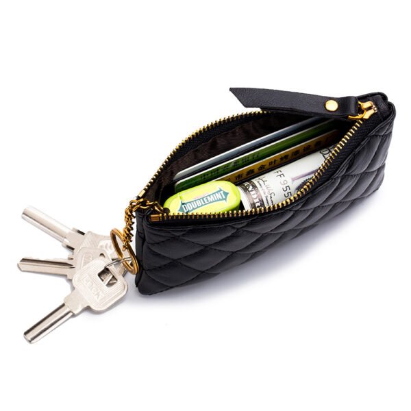 Luxry Real Leather Zipper Coin Purse - Image 2