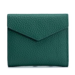 Green Pebble Leather Women Wallet