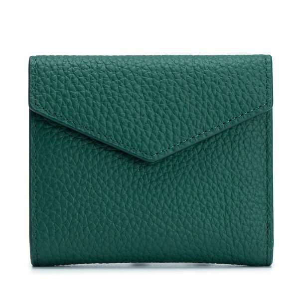 Green Pebble Leather Women Wallet