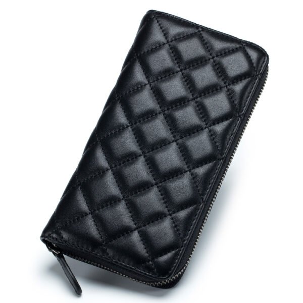 Genuine Leather Women Zip Wallet
