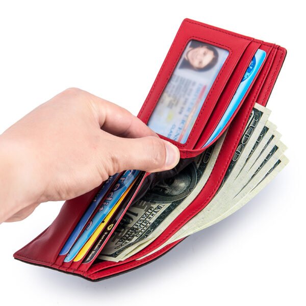 Black Carbon Fiber Leather Man Wallet - Image 3