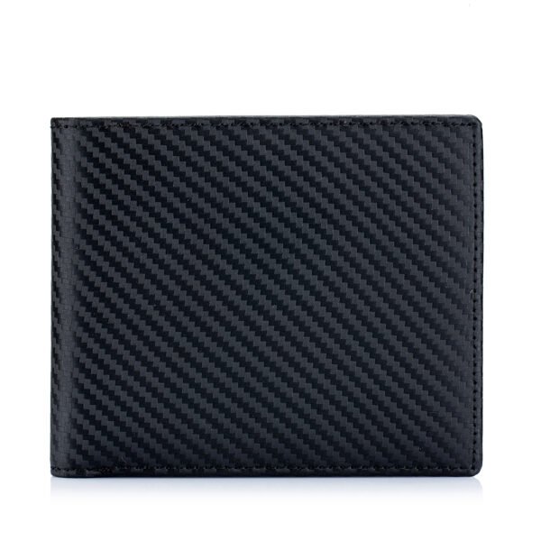 Carbon Fiber Leather Coin Pocket Wallet