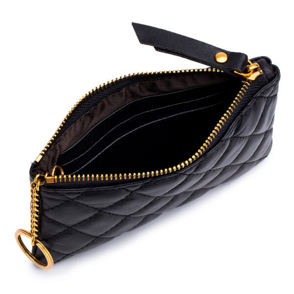 Luxry Real Leather Zipper Coin Purse - Image 3