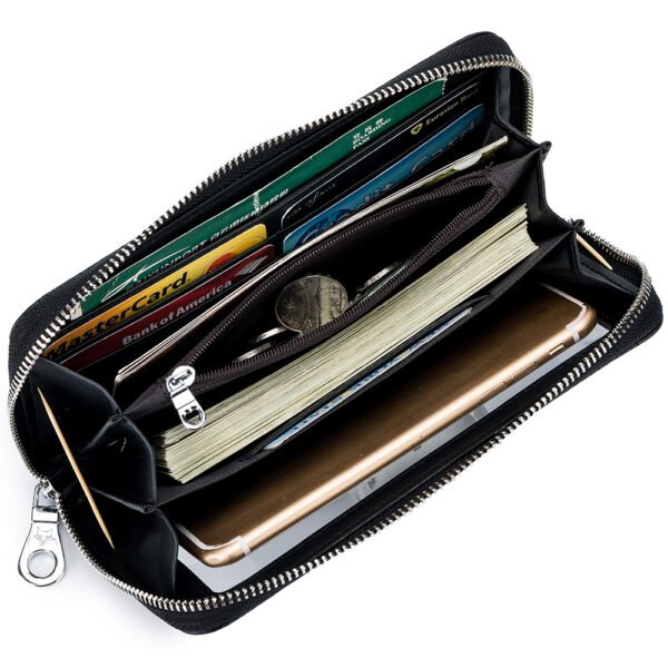 Real Leather Lady Shoulder Strap Wallet - Image 4