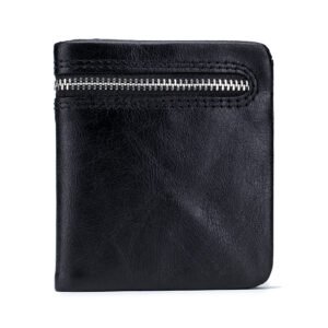 Top Grain Leather Man Short Wallet