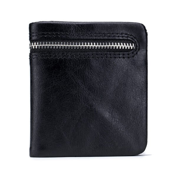 Top Grain Leather Man Short Wallet