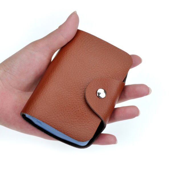 Brown Real Leather Multi Card Holder - Image 3