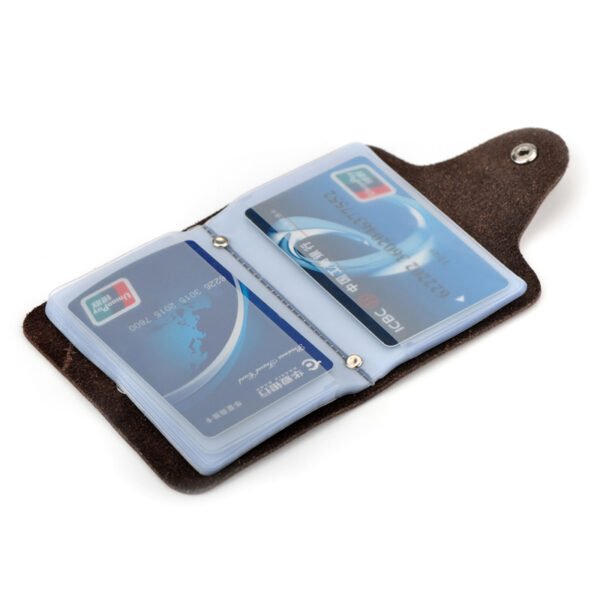 Brown Real Leather Multi Card Holder - Image 4