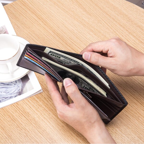 Carbon Fiber Leather Men Wallet - Image 2
