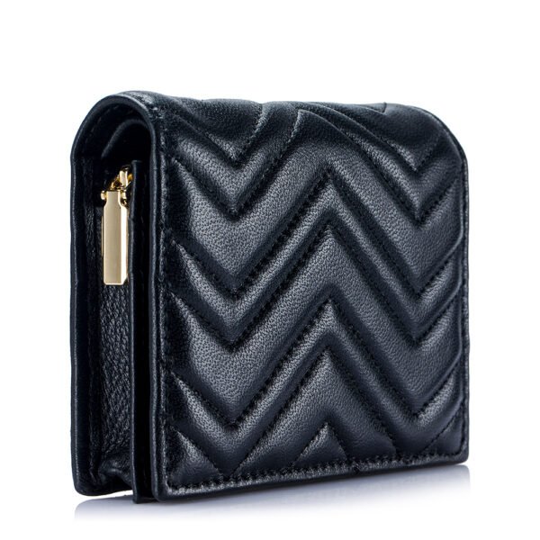 Black Soft Leather Women Coin Purse - Image 2