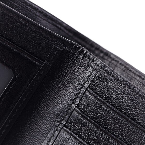 Woven Lambskin Leather Vertical Wallet - Image 5