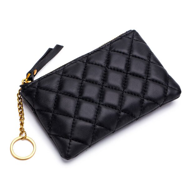 Luxry Real Leather Zipper Coin Purse - Image 6