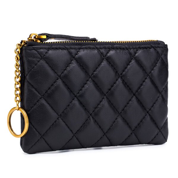 Luxry Real Leather Zipper Coin Purse