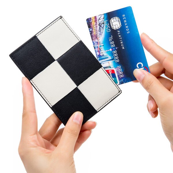 Multi-color Genuine Leather Card Holder - Image 3