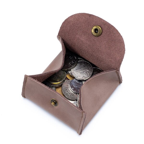 Top Grain Leather Mini Coin Purse - Image 3