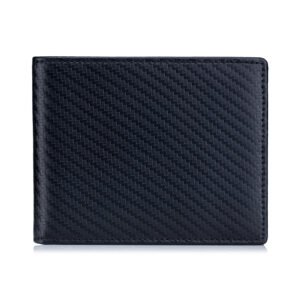 Carbon Fiber Leather Short Coin Wallet