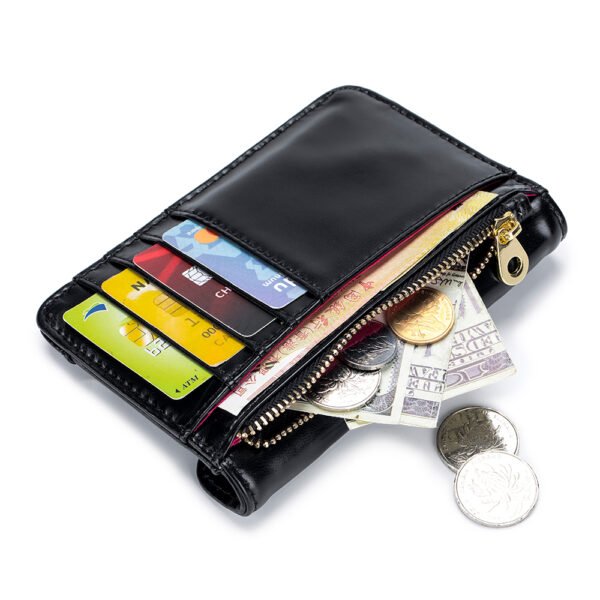 Full Grain Leather Card Wallet Coin Purse - Image 2